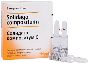 Солидаго Композитум С, раствор для в/м введения, ампулы 2,2 мл, 5 шт. 