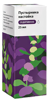 Пустырник настойка, флакон 25 мл (Обновление) 