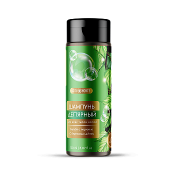 Шампунь Дегтярный ComForte для всех типов волос, с березовым дегтем флакон 150 мл