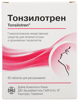Тонзилотрен, таблетки для рассасывания, 60 шт. 