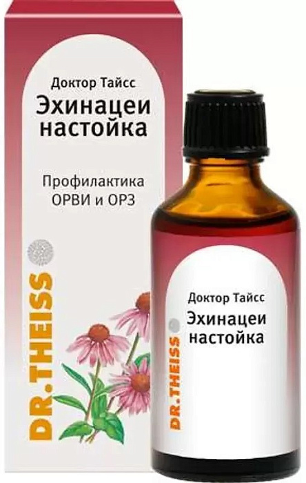 Доктор Тайсс Эхинацея,  настойка, флакон50 мл, 1 шт. 