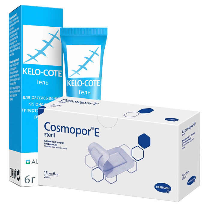 Набор Кело-Кот гель 6г и повязки Cosmopor E 25шт 