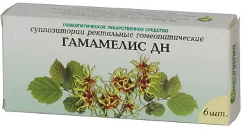 Гамамелис-ДН, суппозитории ректальные, 6 шт. 