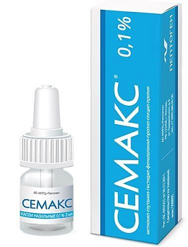 Семакс, капли назальные 0,1 % флакон+пипетка, 3 мл 