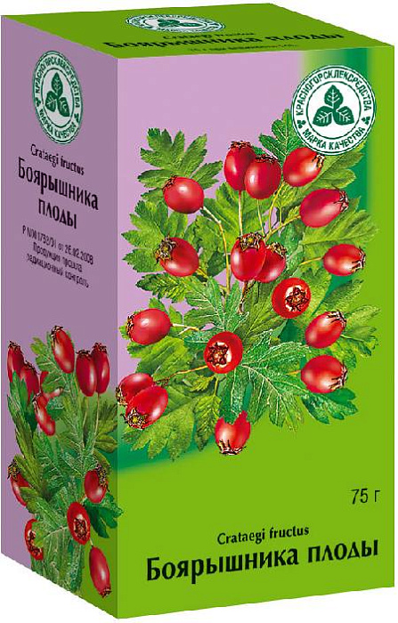 Боярышника плоды, 75 г 