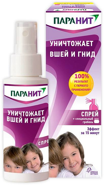 Паранит, спрей против вшей и гнид, 100 мл 