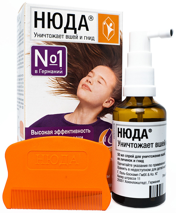 Нюда, спрей педикулицидный, 50 мл 