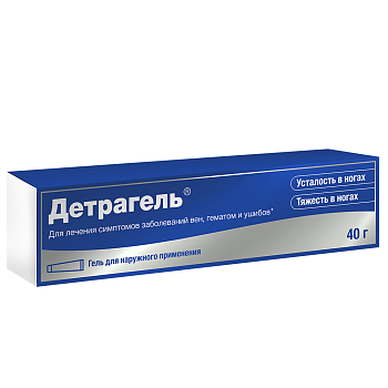 Детрагель, гель для наружного применения, 40 г-1 шт. в уп, 