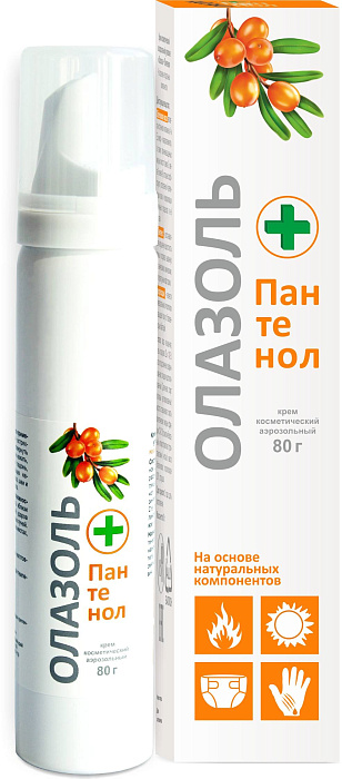 Олазоль+Пантенол, крем аэрозольный 80 г 