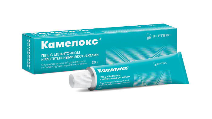 Камелокс, гель с растительными экстрактами и аллантоином, 20 г 