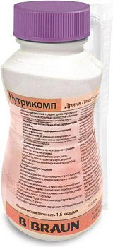 Нутрикомп Дринк Плюс, смесь (клубника), 200 мл 