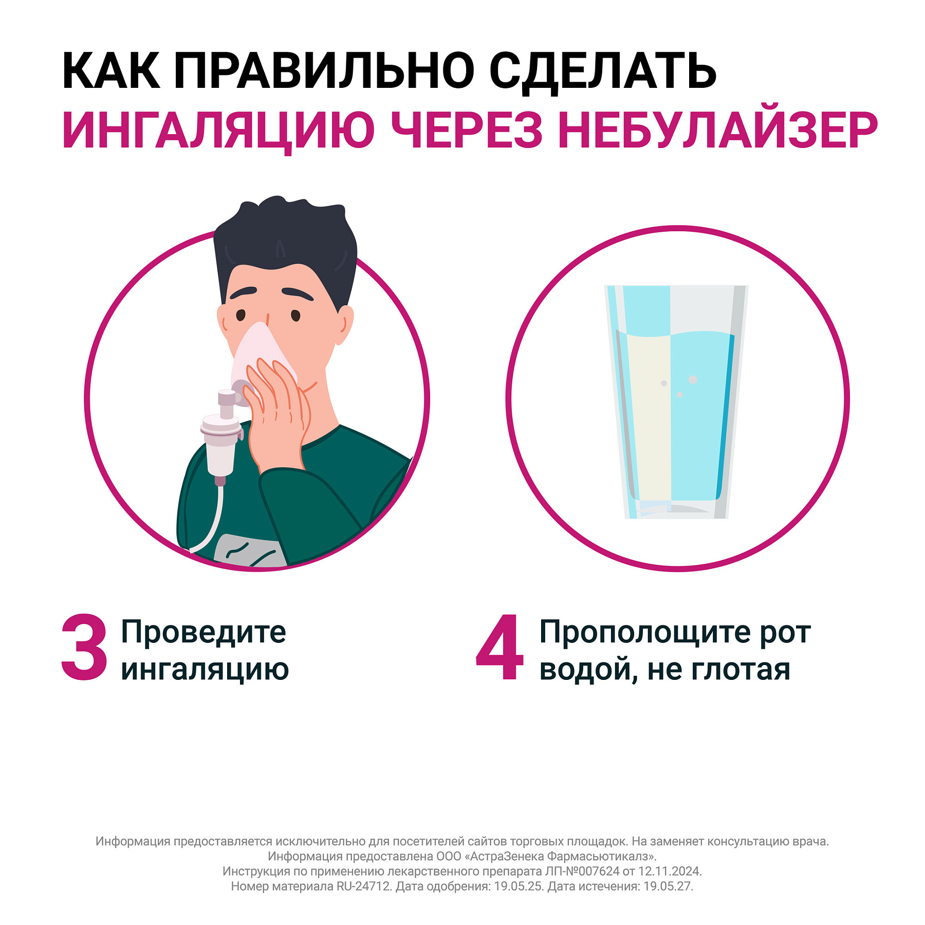 Упаковка препарата Пульмикорт, суспензия для ингаляций 0,25 мг/мл, 20 шт.