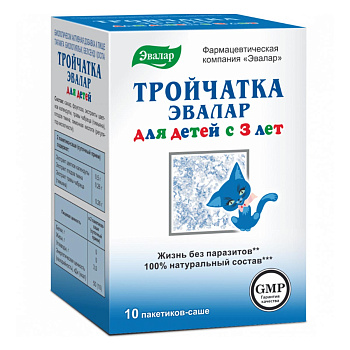 Тройчатка Эвалар для детей, саше 3.6 г, 10 шт. 