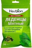 Фото Herbion, леденцы без сахара (мятные), 25 шт. Фото Herbion, леденцы без сахара (мятные), 25 шт.