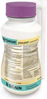 Nutricomp Дринк Диабет, смесь ваниль, 200 мл 