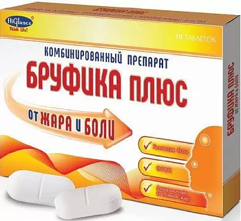 Бруфика Плюс, таблетки 400 мг+325 мг, 10 шт. 