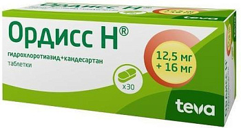 Ордисс Н табл 12,5 мг +16 мг х60 