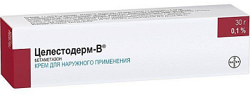 Целестодерм В, крем 0,1% 30 г, 1 шт. 