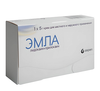 Эмла, крем для местного и наружного применения, 5 г, 1 шт. 
