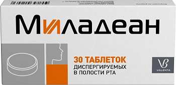 Миладеан, таблетки диспергируемые 3 мг+5 мг, 30 шт. 