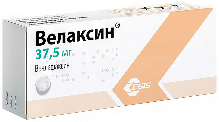 Велаксин, таблетки 37,5 мг, 56 шт. 