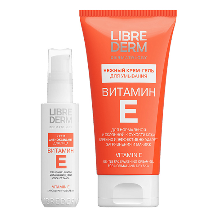 Набор Либридерм Витамин E крем-антиоксидант д/лица 50мл и крем-гель для умывания 150мл