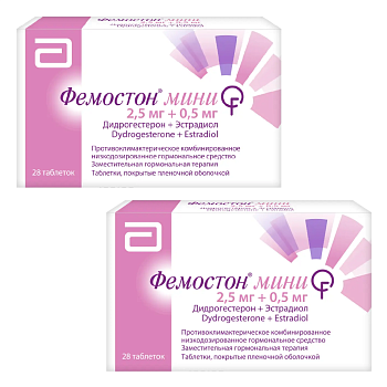 Набор 2уп Фемостон Мини таб п/п/об 2.5+0.5мг 28шт 