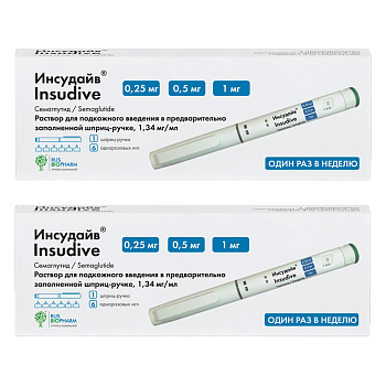 Набор 2уп Инсудайв р-р п/к введ 0.25/0.5/1 мг/доз 3мл х1 