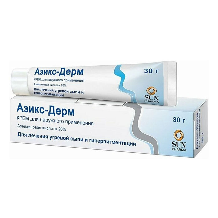 Азикс-Дерм, крем 20% 30 г, 1 шт. 