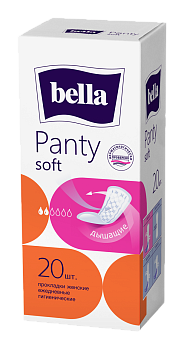 Прокладки Bella Panty Soft, ежедневные гигиенические, 20 шт.