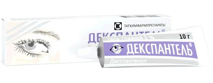 Декспантель, гель глазной 5% 10 г, 1 шт. 