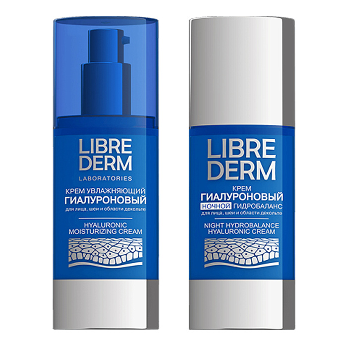 Набор Либридерм гиалур крем ночн 50мл и крем увлажн 50мл