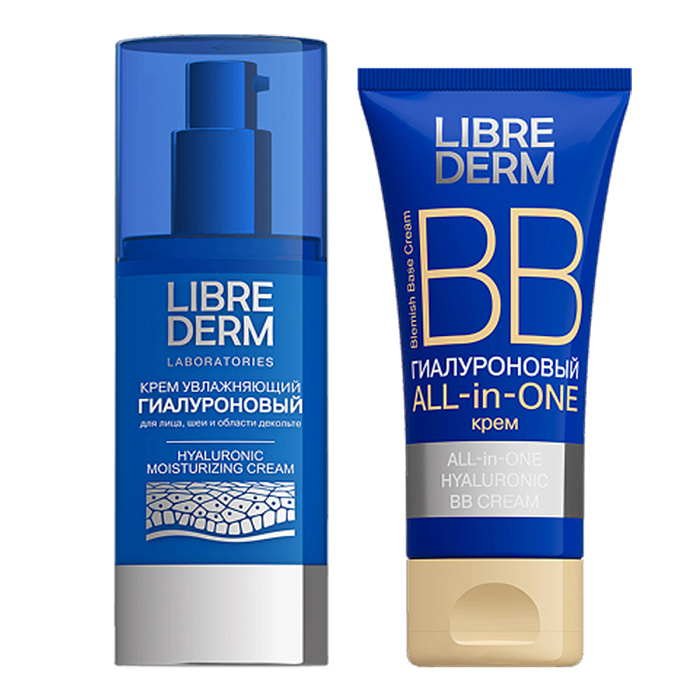 Набор Либридерм ALL in ONE гиалур BB крем и крем д/лица