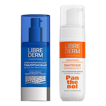 Набор Либридерм Пантенол пенка д/умыв 160мл и крем увлаж, 50мл