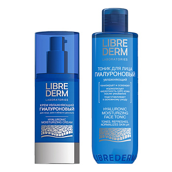 Набор Либридерм гиалур крем увлажн 50мл и тоник увлажн, 200мл