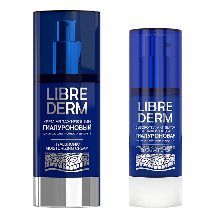Набор Либридерм гиалур крем д/лица 50мл и сыворотка 30мл