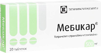 Мебикар, таблетки 500 мг, 20 шт. 
