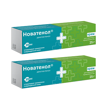 Набор 2уп Новатенол крем 5% 25г 