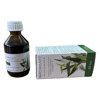 Фитофиллипт, раствор для приема внутрь, для местн. и наруж. прим. спиртовой 1 %, 50 мл 