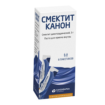 Смектит Канон, паста для приема внутрь 3 г, 8 шт. 