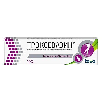 Троксевазин, гель 2%, 100 г 