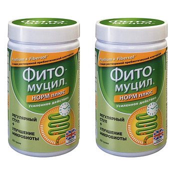 Набор 2уп Фитомуцил Норм Плюс порошок 250г 1шт