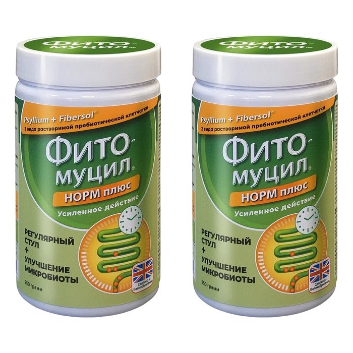 Набор 2уп Фитомуцил Норм Плюс порошок 250г 1шт