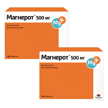 Набор 2уп Магнерот таблетки 500мг 100шт 