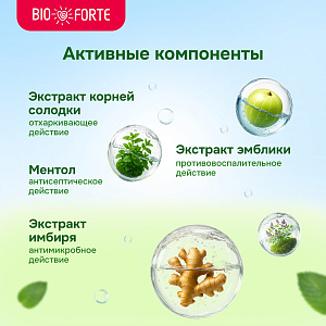 Фото Таблетки при кашле и боли в горле BioForte