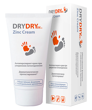 Драй Драй де Цинк Крем антиперспирант-крем при умеренном потоотделении 50 мл, 1 шт.