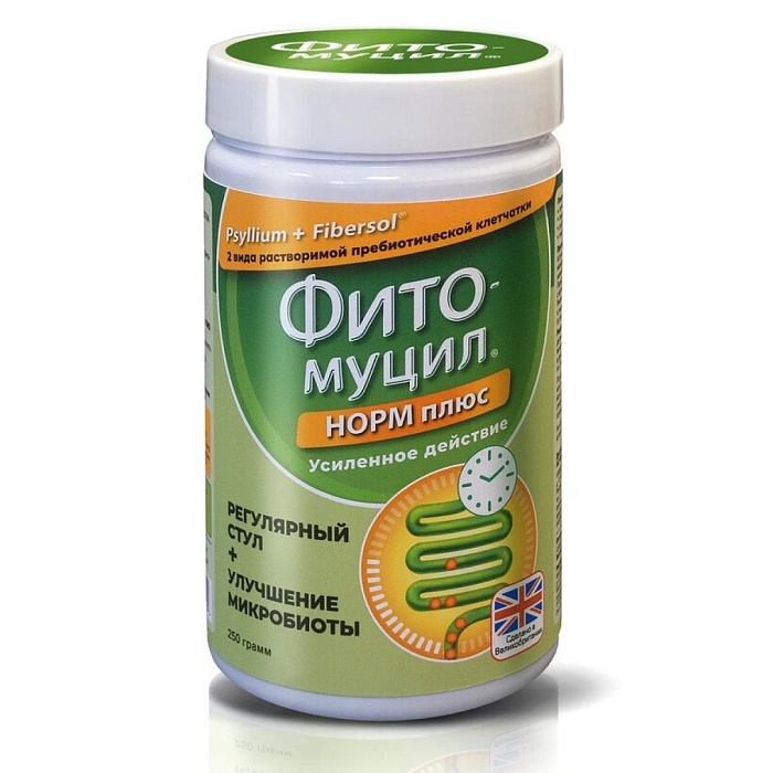 Фитомуцил Норм Плюс, порошок 250 г, 1 шт.