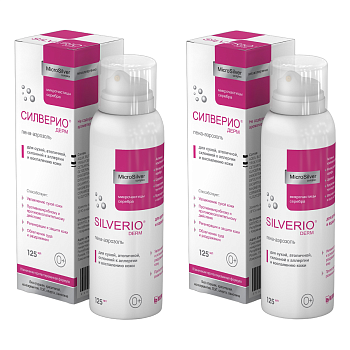 Набор 2уп Силверио Дерм пена-аэрозоль 125мл 