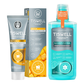 Набор TISWELL Ополаск д/рта 500мл+Зуб паста манго 110г