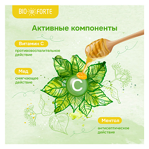 Фото Пастилки при боли в горле BioForte